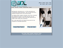 Tablet Screenshot of bdllabs.com